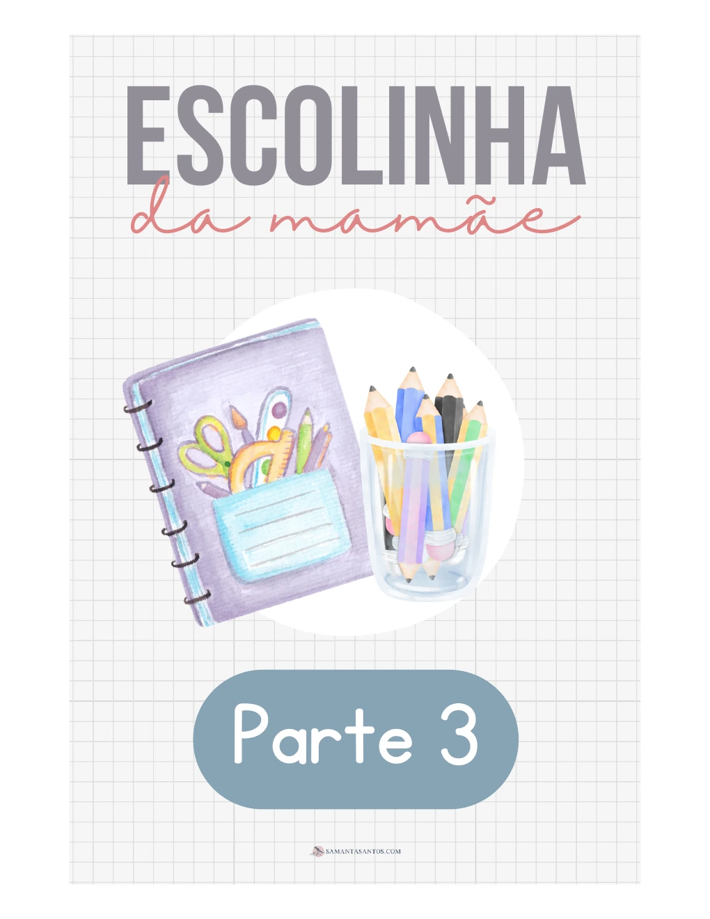 Capa do Caderno de Atividades da Escolinha da Mamãe